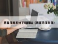 广西黑客漫画素材下载网站（黑客动漫头像）